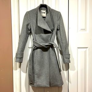 Grey EverNew Wool Wrap Trench Coat